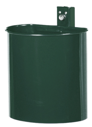 Abfallbehälter für Wand- oder Pfostenmontage, 20 l, moosgrün Standard 1 L
