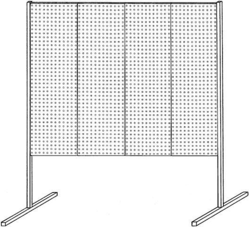 Kappes Lochplatten-Trennwand RasterPlan® Technische Zeichnung 1 L