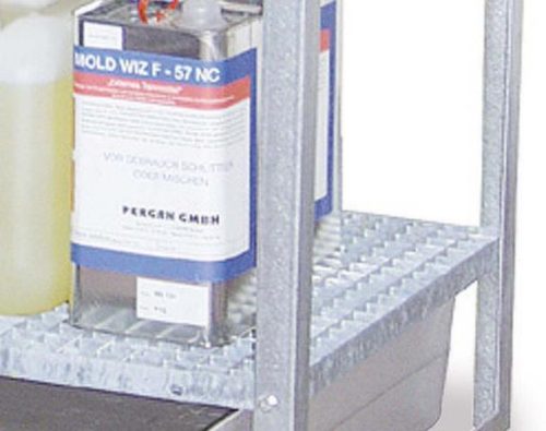 Cemo Gitterrostboden für Abfüllregal, Breite 1320 mm Standard 1 L