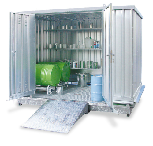 Lacont Gefahrstoff-Container fertig montiert, Lagerung passiv, Breite x Tiefe 4075 2075 mm Artikel ähnlich 1 L