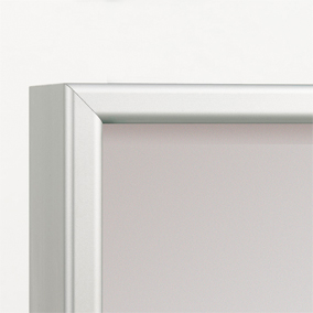 Farbiger Schaukasten mit Schiebetür für den Innenbereich, für 8 x DIN A4, Rückwand Stahl Detail 1 L