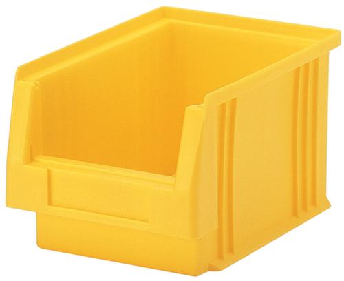 Lakape Stapelbarer Sichtlagerkasten Eco rollenbahngeeignet, gelb, Tiefe 290 mm, Polypropylen Standard 1 L