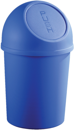 helit Push-Abfallbehälter, 6 l, blau Standard 1 L