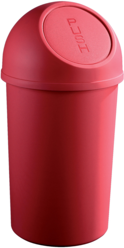 helit Push-Abfallbehälter, 45 l, rot Standard 1 L