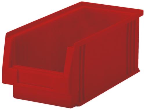 Lakape Stapelbarer Sichtlagerkasten Eco rollenbahngeeignet, rot, Tiefe 230 mm, Polypropylen Standard 1 L