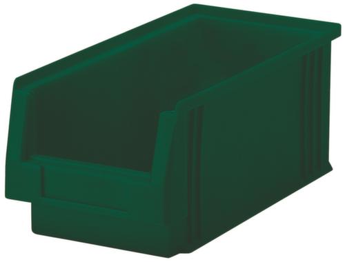 Lakape Stapelbarer Sichtlagerkasten Eco rollenbahngeeignet, grün, Tiefe 230 mm, Polypropylen Standard 1 L