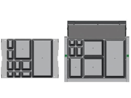 bott Tragebox VarioSafe mit Deckel Technische Zeichnung 1 L