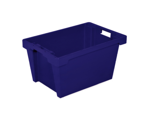Euronorm-Drehstapelbehälter, blau, Inhalt 50 l Standard 1 L