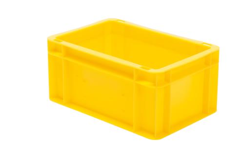 Lakape Euronorm-Stapelbehälter Favorit Wände + Boden geschlossen, gelb, Inhalt 5,5 l