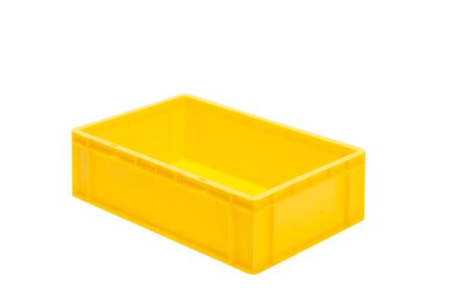 Lakape Euronorm-Stapelbehälter Favorit Wände + Boden geschlossen, gelb, Inhalt 33 l
