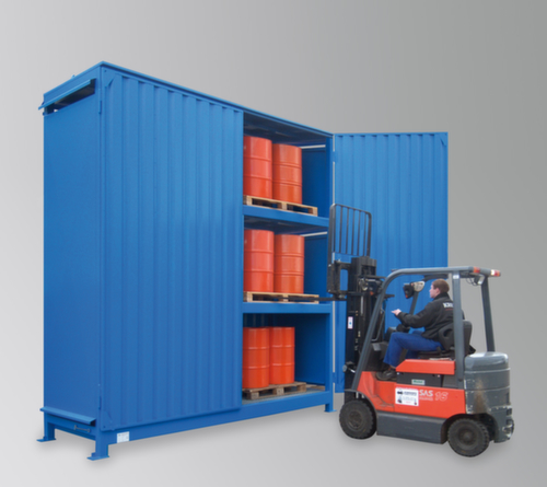 Lacont Gefahrstoff-Regalcontainer für maximal 72 200-Liter-Fässer