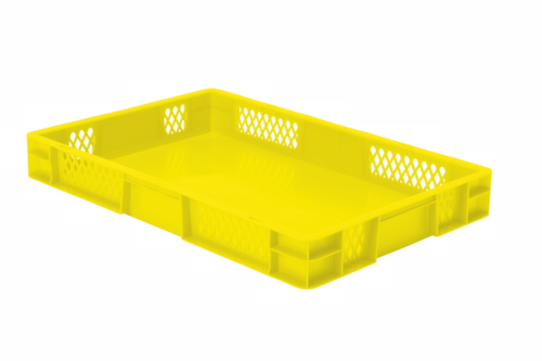 Lakape Euronorm-Stapelbehälter Favorit Wände durchbrochen, gelb, Inhalt 14,5 l Standard 1 L