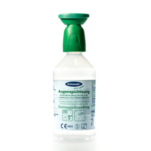 actiomedic Augenspülflasche, 1 x 500 ml Kochsalzlösung Standard 1 L