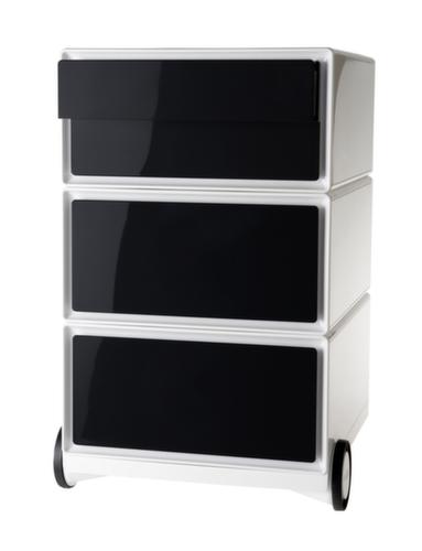 Paperflow Rollcontainer easyBox, 4 Schublade(n), weiß/schwarz Standard 1 L