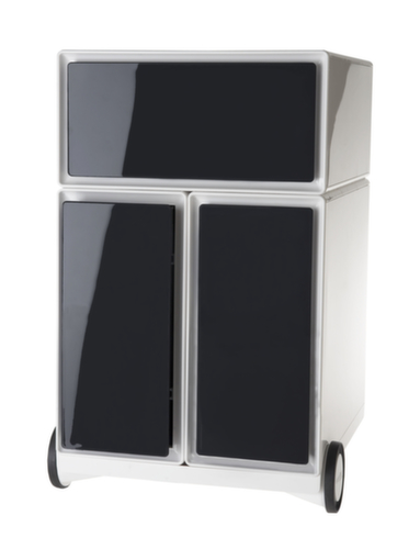 Paperflow Rollcontainer easyBox mit HR-Auszug, 1 Schublade(n), weiß/schwarz Standard 1 L