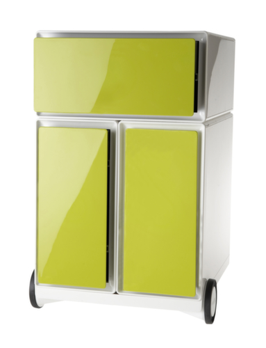 Paperflow Rollcontainer easyBox mit HR-Auszug, 1 Schublade(n), weiß/grün Standard 1 L