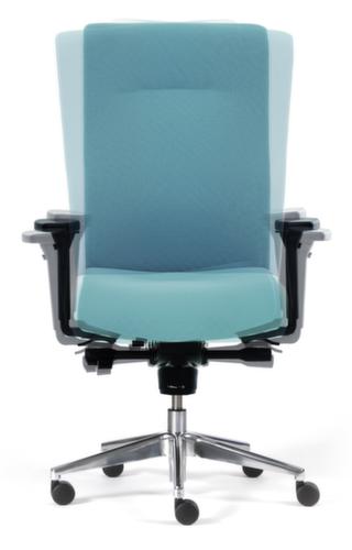Dauphin Bürodrehstuhl InTouch mit Kunststoffrücken, blau Detail 1 L