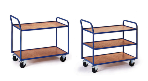 Rollcart Tischwagen mit hochgerichteten Schiebebügeln Standard 1 L