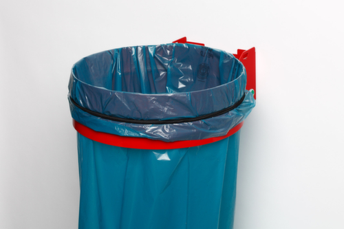 VAR Müllsackhalter zur Wandbefestigung, für 120-Liter-Säcke, rot Standard 1 L