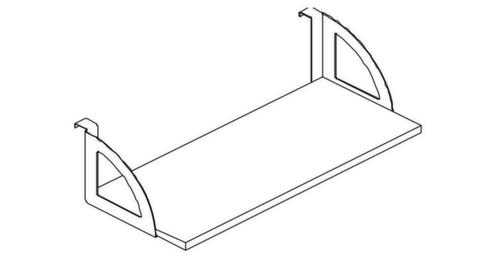 Nowy Styl Aufsatzregal E10 für Trennwand für Trennwand Technische Zeichnung 1 L