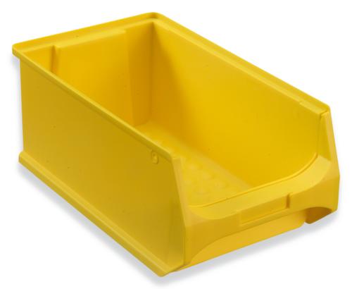 Sichtlagerkasten Grip mit Noppenboden, gelb, Tiefe 350 mm, Polypropylen Standard 1 L