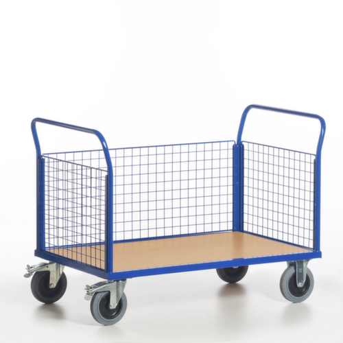 Rollcart Gitter-Dreiwandwagen, Traglast 500 kg, Ladefläche 1000 x 580 mm Standard 1 L