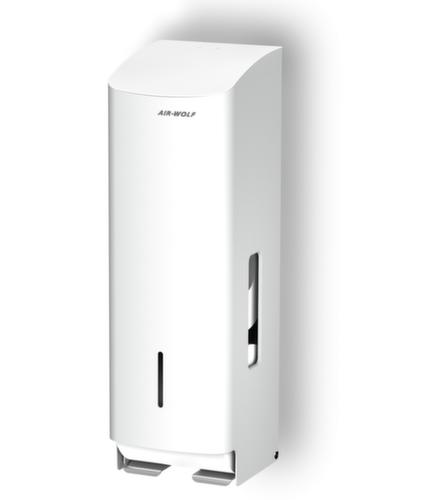 AIR-WOLF Toilettenpapierspender Gamma für 3 Rollen, Edelstahl, weiß Standard 1 L