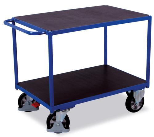 VARIOfit Tischwagen mit rutschfesten Etagen 995x700 mm, Traglast 1000 kg, 2 Etagen Standard 1 L