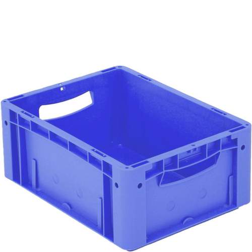 Euronorm-Stapelbehälter Ergonomic, blau, Inhalt 15 l Standard 2 L