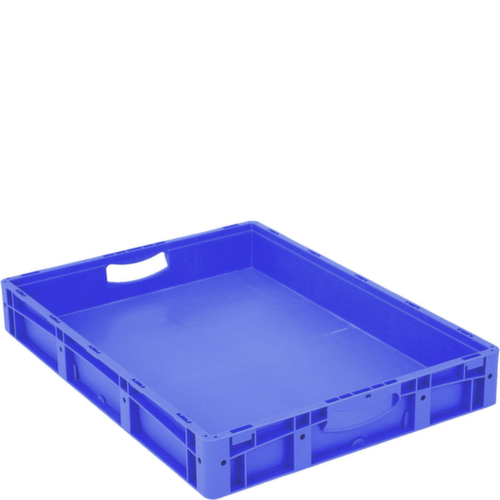 Euronorm-Stapelbehälter mit Doppelboden, blau, Inhalt 36 l Standard 2 L