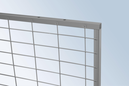 TROAX Wand-Aufsatzelement Standard für Trennwandsystem, Breite 200 mm Detail 1 L