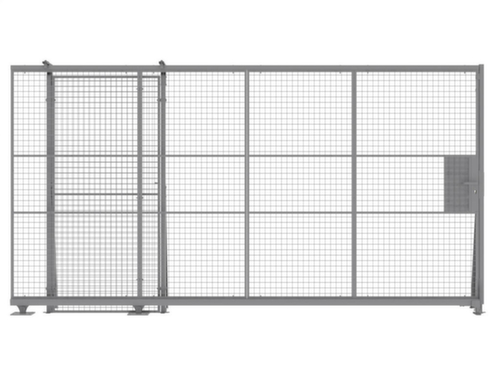 TROAX Schiebetür für Trennwandsystem, Breite 1900 mm Standard 2 L