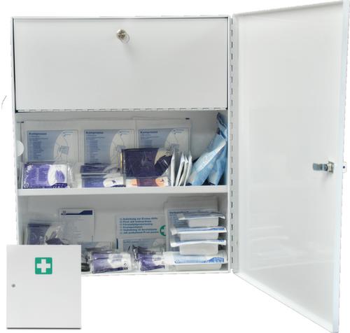 actiomedic Erste-Hilfe-Schrank aus Stahl, nach DIN 13169 Standard 1 L