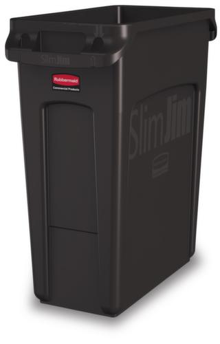 Rubbermaid Wertstoffsammler Slim Jim® mit Lüftungskanälen, 60 l, braun Standard 1 L