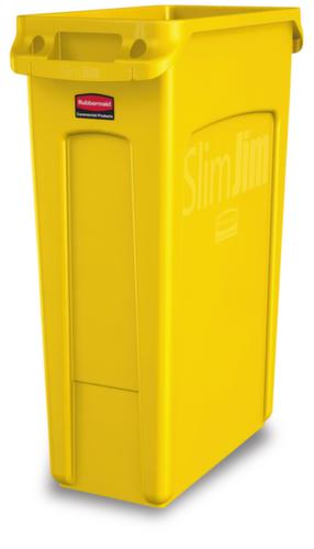 Rubbermaid Wertstoffsammler Slim Jim® mit Lüftungskanälen, 87 l, gelb Standard 1 L