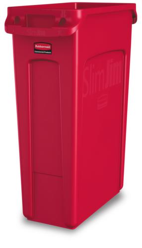 Rubbermaid Wertstoffsammler Slim Jim® mit Lüftungskanälen, 87 l, rot Standard 1 L