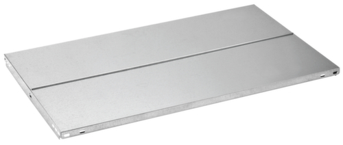 hofe Akten-Steckregal zur beidseitigen Nutzung, 6 Böden, RAL3000 Feuerrot / RAL9006 Weißaluminium Detail 1 L