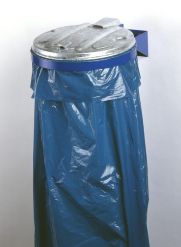 Müllsackhalter zur Wandbefestigung, für 120-Liter-Säcke, enzianblau Standard 2 L