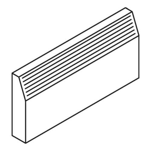 Säbu Wandheizer für Mehrzweck- und Toilettenbox Technische Zeichnung 1 L