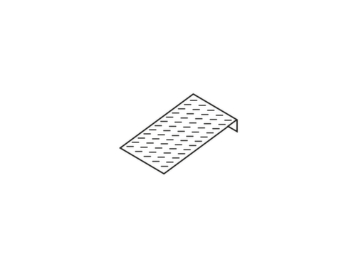Auffahrrampe für Flach-Bodenwanne, Länge 470 mm Technische Zeichnung 1 L