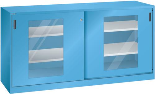 LISTA Sichtfenster-Schiebetürenschrank mit verzinkten Böden Standard 1 L
