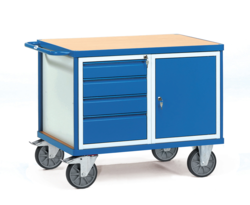 fetra Tisch- und Schrankwagen mit Schubladen, Traglast 600 kg, Ladefläche 1050 x 700 mm Standard 1 L