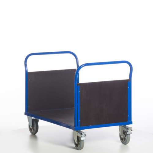 Rollcart Doppelstirnwandwagen mit rutschsicherer Ladefläche, Traglast 1200 kg, Ladefläche 1200 x 800 mm Standard 9 L