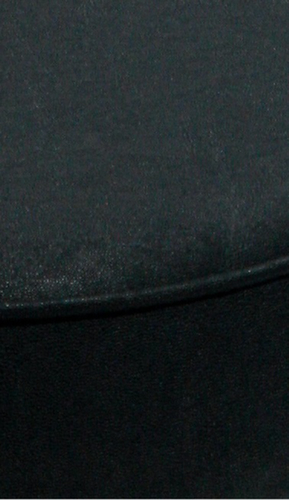 Höhenverstellbarer Drehhocker mit Kunstledersitz, Sitz schwarz, Rollen Detail 1 L