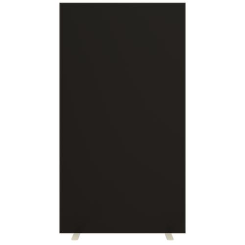 Paperflow Trennwand mit beidseitigem Stoffbezug, Höhe x Breite 1740 x 940 mm, Wand schwarz Standard 1 L