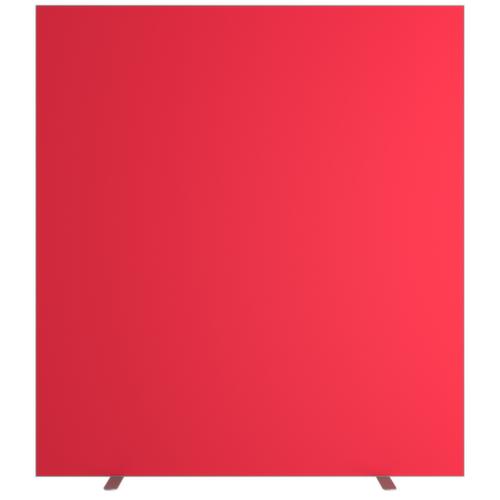 Paperflow Trennwand mit beidseitigem Stoffbezug, Höhe x Breite 1740 x 1600 mm, Wand rot Standard 1 L