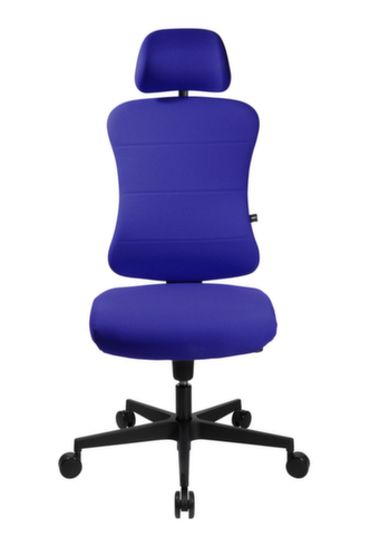 Topstar Bürodrehstuhl Art Comfort mit Kopfstütze, royalblau Standard 5 L