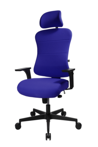 Topstar Bürodrehstuhl Art Comfort mit Kopfstütze, royalblau Standard 6 L