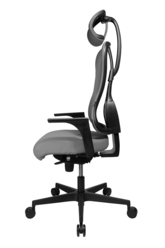Topstar Bürodrehstuhl Art Comfort mit Kopfstütze, grau Standard 7 L