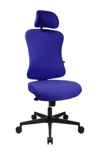 Topstar Bürodrehstuhl Art Comfort mit Kopfstütze, royalblau Standard 8 L